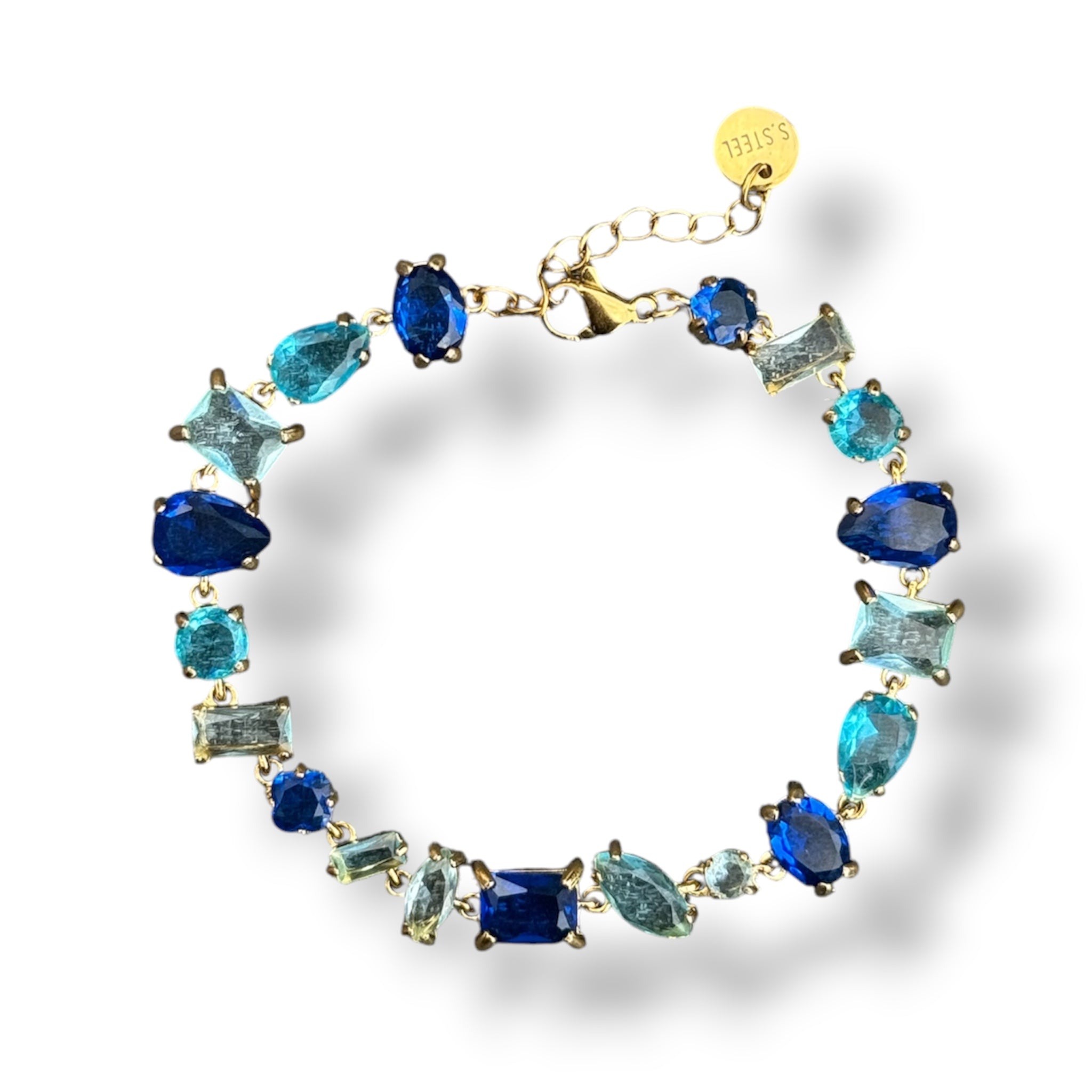 Bracelet " cristal azur "