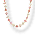 Collier " rosé white "