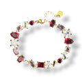 Bracelet " cristal rosé "
