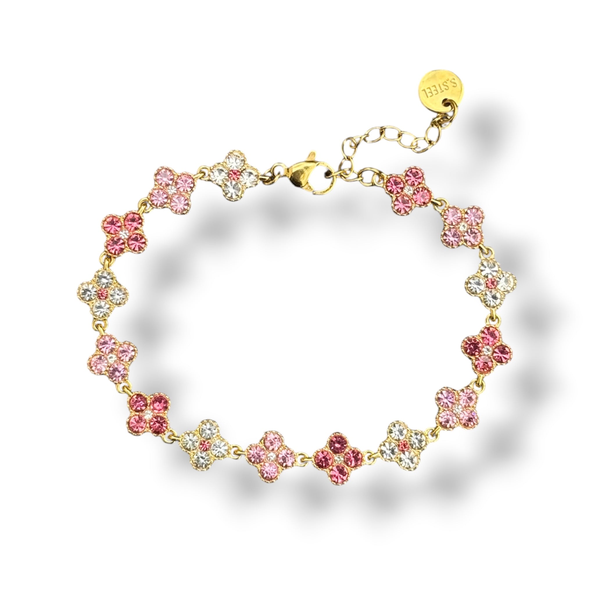 Bracelet " rosé white "